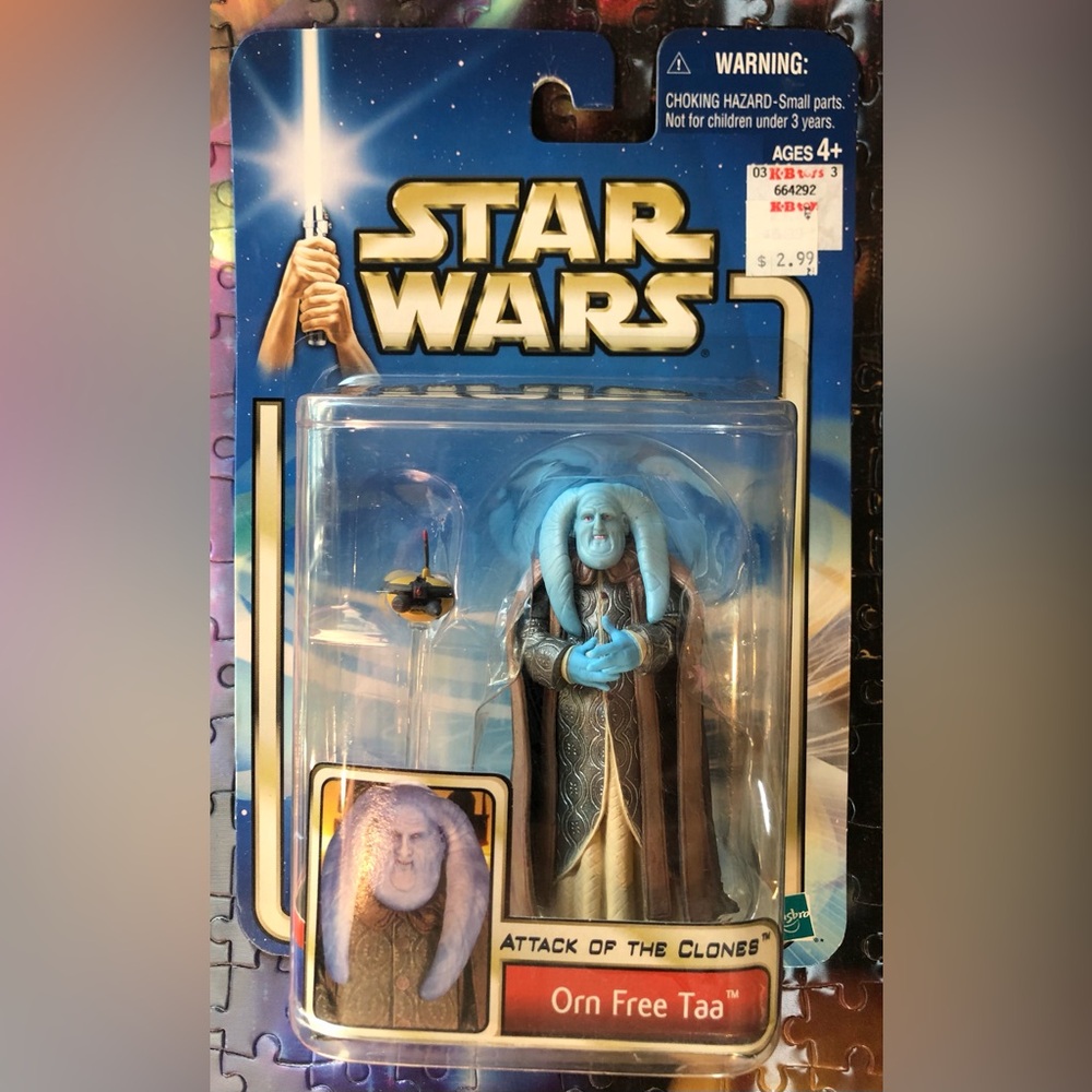 STAR WARS Collectible Action Figure by Hasbro! - Orn Free Taa - New!